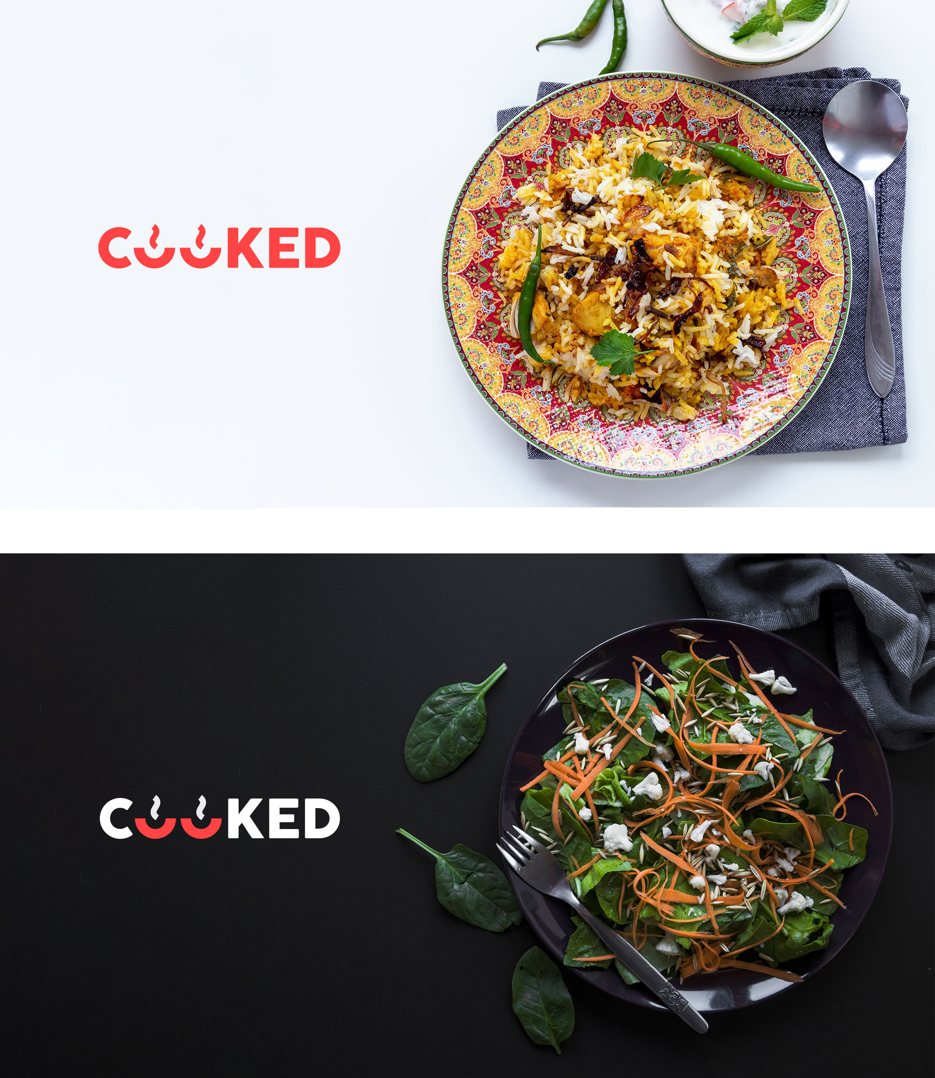 Cooked — logo in context