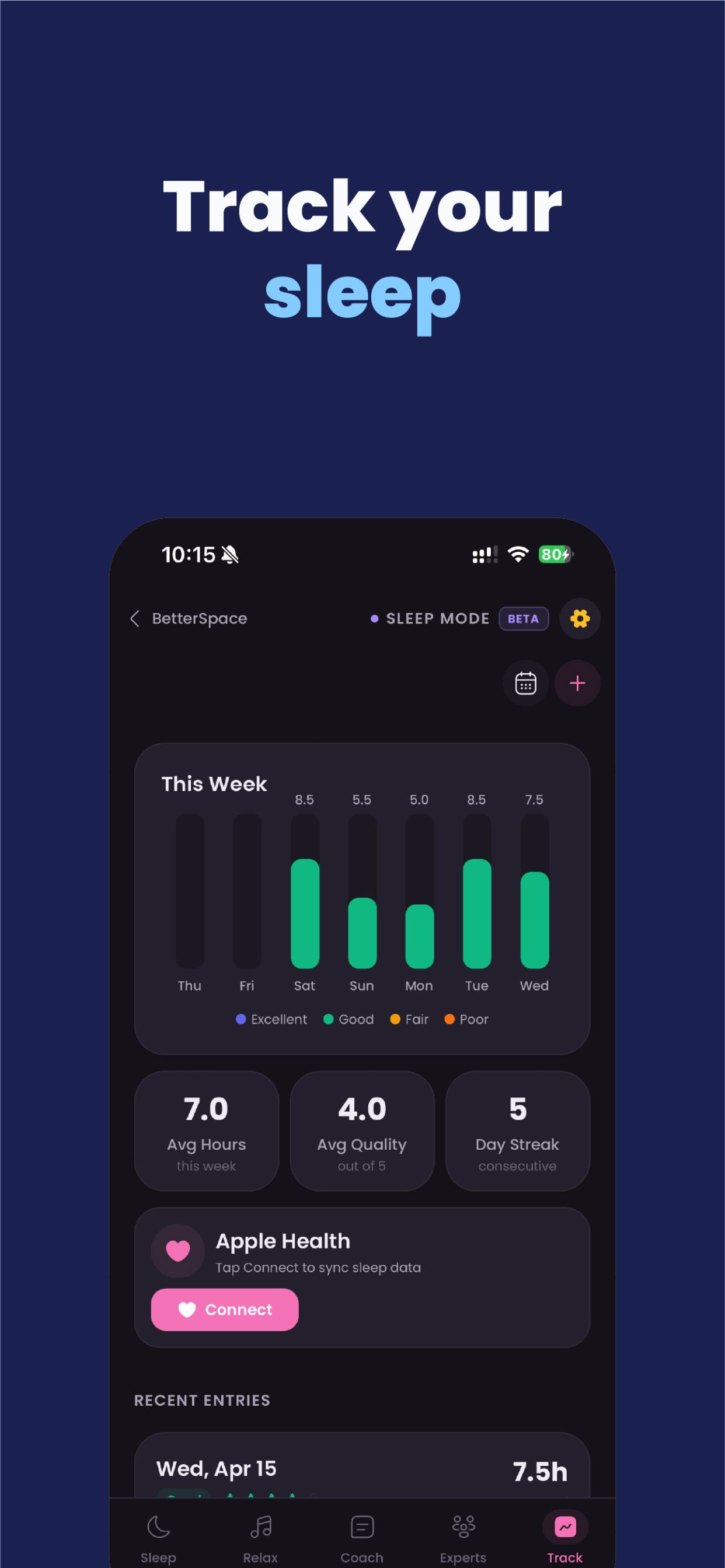 BetterSpace product screen 2