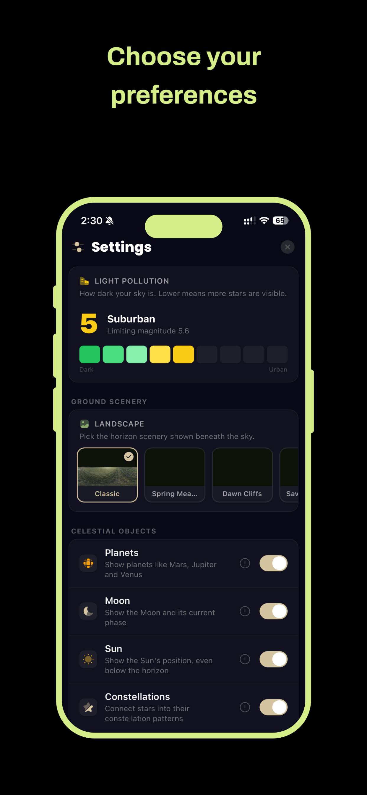 Pie Matrix / SkyWatch product screen 6